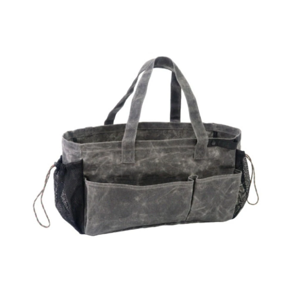 Post General Waxed Canvas Tool Bag Rectangle - Grey 3 Post General Waxed Canvas Tool Bag Rectangle - Grey