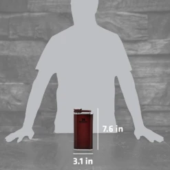 Stanley Classic Easy Fill 8oz Wide Mouth Flask -Camping And Hiking 10 00837 190 3