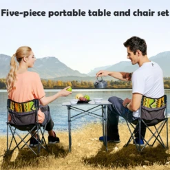 Hewolf 5pcs Set Camping Foldable Table And Chairs 15 Hewolf 5pcs Set Camping Foldable Table And Chairs -Camping And Hiking 1746 3 1