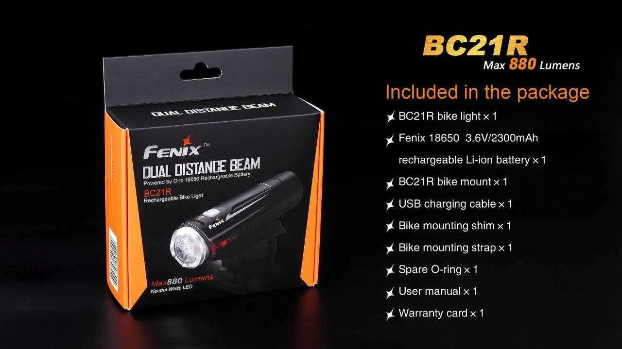 Fenix BC21R USB Rechargable Bicycle Light 880 Lumens 12 Fenix BC21R USB Rechargable Bicycle Light 880 Lumens - Image 10