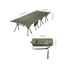 OneTigris Outdoor Foldable Camp Bed - Ranger Green -Camping And Hiking 1 f5a83ce4 4e93 4bd4 9eff 24c40c4ca940