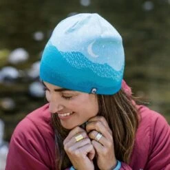 Sunday Afternoon Crescent Moon Beanie - Blue -Camping And Hiking 2 53
