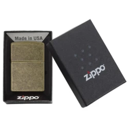 Zippo 201FB Antique Brass - Refillable Windproof Lighter -Camping And Hiking 201FB 2
