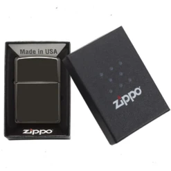 Zippo Ebony Refillable Windproof Lighter - 24756 10 Zippo Ebony Refillable Windproof Lighter - 24756 -Camping And Hiking 24756 3
