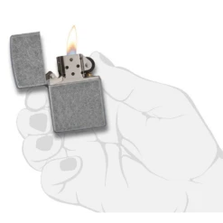 Zippo 121FB Classic Antique Silver Plate - Refillable Windproof Lighter -Camping And Hiking 66