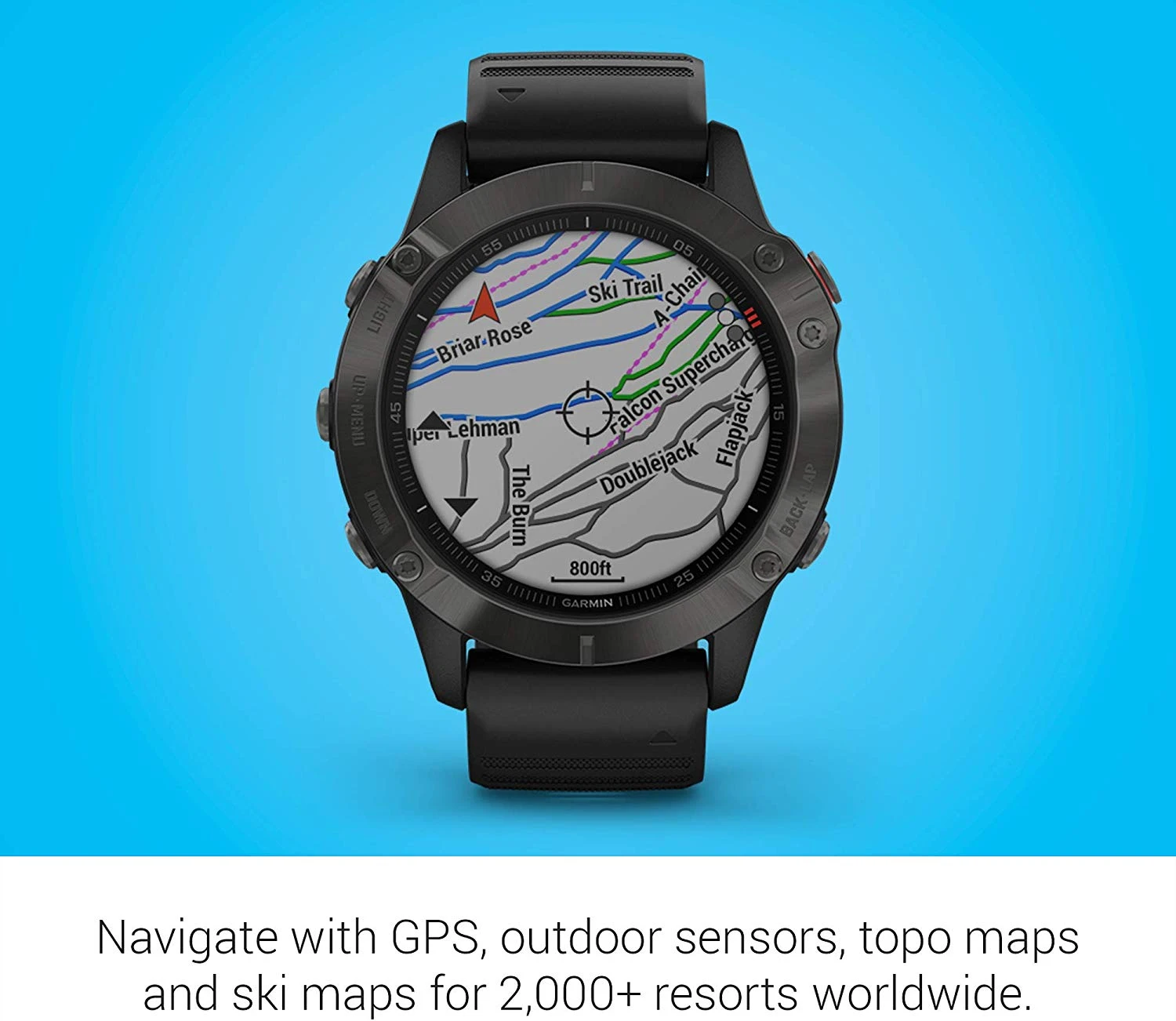 Garmin Fenix 6 GPS Watch - Sapphire Grey 8 Garmin Fenix 6 GPS Watch - Sapphire Grey - Image 6