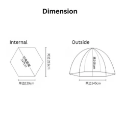 CSTUR Fast Pitch Camping Tent- Black Silver -Camping And Hiking 7 034b3749 0d53 4125 8953 35a0bb5b2a2e