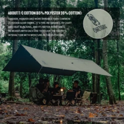 OneTigris FJORD T/C Camping Tarp 16 OneTigris FJORD T/C Camping Tarp -Camping And Hiking 7 c668fcad 089b 4c14 b9f4 65c6e1bb6bf8