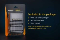 Fenix ARE-C2+ 4-Slot Charger (EURO) -Camping And Hiking ARE C1plus battery charger included 1