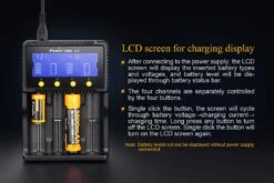 Fenix ARE-C2+ 4-Slot Charger (EURO) -Camping And Hiking ARE C2plus battery charger included