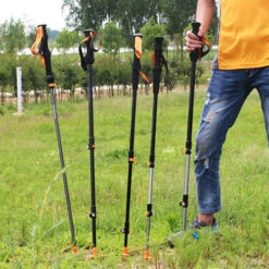 Ace Camp External Lock 3-Section Trekking Pole 9 Ace Camp External Lock 3-Section Trekking Pole -Camping And Hiking AceCamp Retractable 3Section Aluminum Alloy Mountain Climbing Hiking Walking Stick External Lock Trekking Pole 6061 nmu4