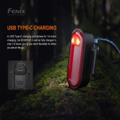 Fenix BC05R V2.0 Rechargeable Bike Tail Light -Camping And Hiking BC05RV2.0 12