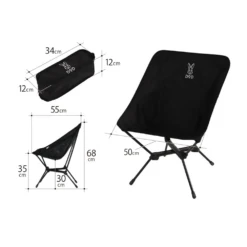 DoD Compact Chair 23 DoD Compact Chair -Camping And Hiking C1 591 BK 3