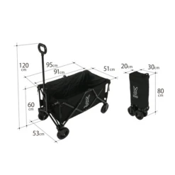 DOD Folding Carry Wagon -Camping And Hiking C2 46 BK 3 600x600 50d46823 e796 4fc2 b029 7f2445e0f116