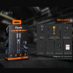 Fenix C7 Luminus SST70 Cool White LED Flashlight - Black -Camping And Hiking C7 life 02