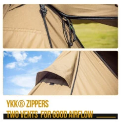 OneTigris Roc Shield Bushcraft Tent (New TC Version) 11 OneTigris Roc Shield Bushcraft Tent (New TC Version) -Camping And Hiking CE BHS04 TC A 05