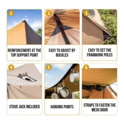 OneTigris Solo Homestead Camping Tent (TC Version) -Camping And Hiking CE BHS06 TC A 05