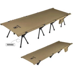 OneTigris Outdoor Foldable Camp Bed - Coyote Brown -Camping And Hiking CE ZDC01 CB 04 bfa6d6fc 77ca 408f 8b05 ec24b5803067