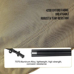 OneTigris Outdoor Foldable Camp Bed - Coyote Brown -Camping And Hiking CE ZDC01 CB 05