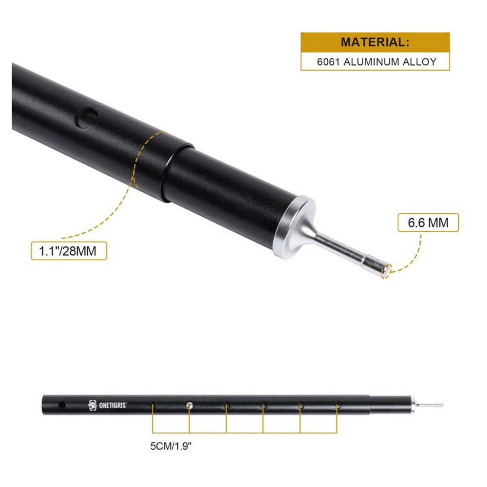 OneTigris Tent Pole Set Black 4 OneTigris Tent Pole Set Black - Image 2