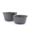 Barebones Enamel Mixing Bowl Slate - Set Of 2 -Camping And Hiking CKW 378 02