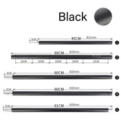 Camp Leader Canopy Tarp Pole - Black -Camping And Hiking CL11 6 600x600 689e0fd1 debf 49b8 ab3b ca14f19285ac