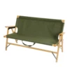 Camp Leader Camping Wooden Long Chair - Green -Camping And Hiking CL55 OD 02
