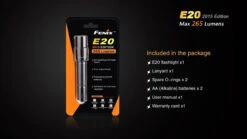 Fenix E20 XP-E2 LED Flashlight (2015 EDITION) -Camping And Hiking E202015 15 E 02507 78159.1443050098