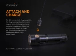 Fenix E30R Luminus SST40 LED Flashlight BLACK -Camping And Hiking E30RA E 4 96438.1556287405