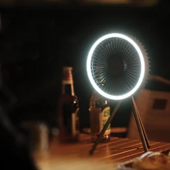 Tripod Fan With White Ring Light USB Rechargeable 21 Tripod Fan With White Ring Light USB Rechargeable -Camping And Hiking Edited 6
