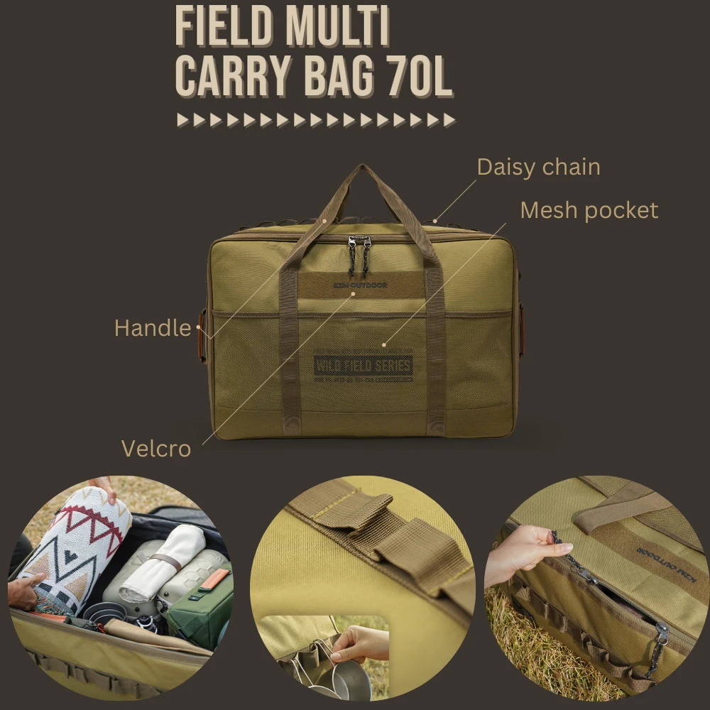 KZM Field Multi Carry Bag 70L & 80L 11 KZM Field Multi Carry Bag 70L & 80L - Image 9