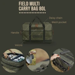 KZM Field Multi Carry Bag 70L & 80L 21 KZM Field Multi Carry Bag 70L & 80L -Camping And Hiking Features 80L
