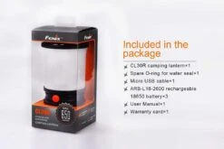 Fenix CL30R Camping Lantern -Camping And Hiking Fenix CL30R Lantern included items