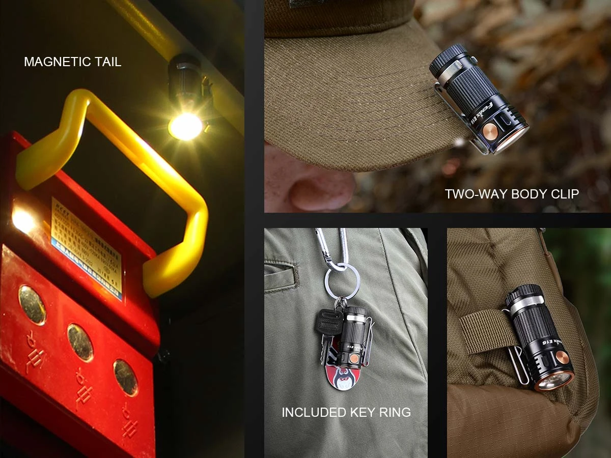 Fenix E16 XP-L Hi Neutral White LED Flashlight BLACK 700 Lumen 4 Fenix E16 XP-L Hi Neutral White LED Flashlight BLACK 700 Lumen - Image 2