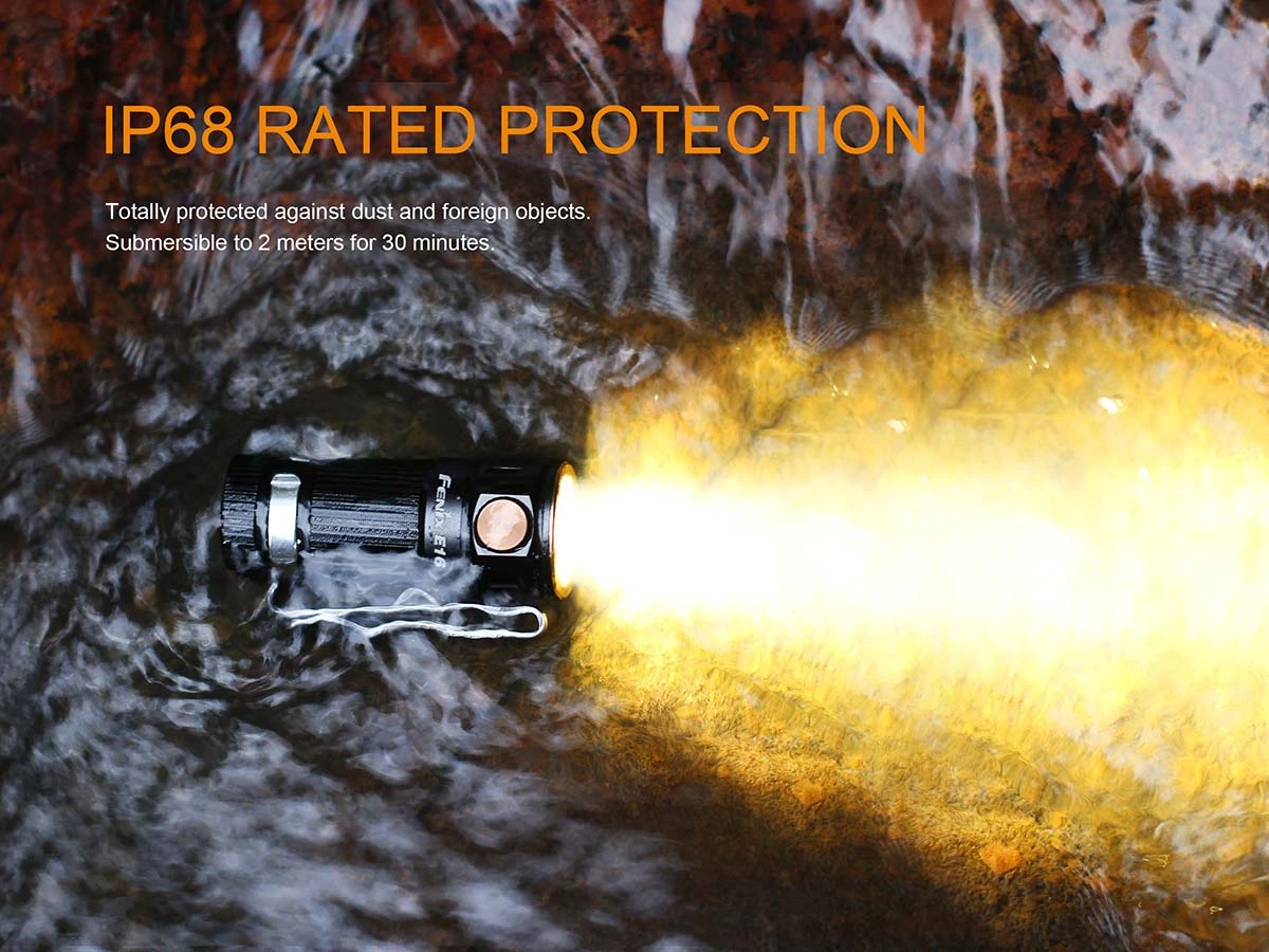 Fenix E16 XP-L Hi Neutral White LED Flashlight BLACK 700 Lumen 6 Fenix E16 XP-L Hi Neutral White LED Flashlight BLACK 700 Lumen - Image 4