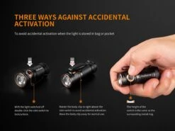 Fenix E18R XP-L Hi Led Flashlight Black 750 Lumen -Camping And Hiking Fenix E18R EDC Flashlight lock out