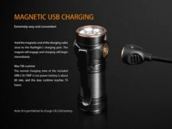 Fenix E18R XP-L Hi Led Flashlight Black 750 Lumen -Camping And Hiking Fenix E18R EDC Flashlight magnetic charging 1
