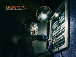 Fenix E18R XP-L Hi Led Flashlight Black 750 Lumen -Camping And Hiking Fenix E18R EDC Flashlight magnetic tail