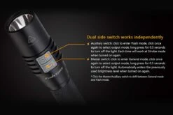 Fenix E25 LED Flashlight (UE Version) -Camping And Hiking Fenix E25UE Flashlight Switches