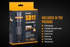 Fenix SD11 XM-L2 U2 Diving Photographic Light 14 Fenix SD11 XM-L2 U2 Diving Photographic Light -Camping And Hiking Fenix SD11 Diving Flashlight included