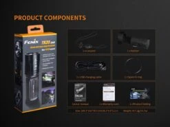 Fenix TK35 2018 XHP35 HI LED Flashlight 1300LM Black -Camping And Hiking Fenix TK35 2018 Flashlight included 1