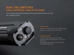 Fenix TK35 2018 XHP35 HI LED Flashlight 1300LM Black -Camping And Hiking Fenix TK35 2018 Flashlight switches 1