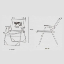 KZM Free Slope Chair -Camping And Hiking FreeSlopeChair