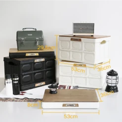 KEMSITE Camping Storage Box With Cover 20 KEMSITE Camping Storage Box With Cover -Camping And Hiking H0018 1