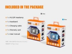 Fenix HL32R LED Headlamp 600 Lumen 13 Fenix HL32R LED Headlamp 600 Lumen -Camping And Hiking HL32R Headlamp package