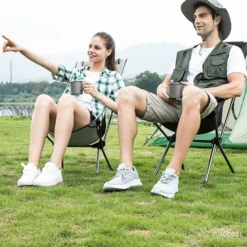 Hewolf Space Medium Aluminum Alloy Foldable Chair -Camping And Hiking HW J2049 BLK 4