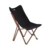 Hewolf Foldable Wooden Chair - Large -Camping And Hiking HW J2058BIG BLK 02