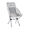 Hewolf Space Large Aluminum Alloy Foldable Chair 1 Hewolf Space Large Aluminum Alloy Foldable Chair -Camping And Hiking HW J2072 GRY 3