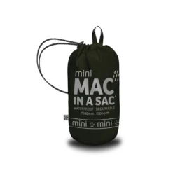 Mac In A Sac Mini Origin Unisex Waterproof Packable Jacket -Camping And Hiking Jet black 3