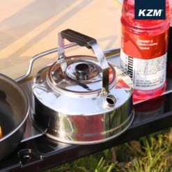 KZM Stainless Steel Kettle 0.8L 11 KZM Stainless Steel Kettle 0.8L -Camping And Hiking K21T3K08 05